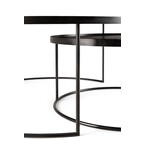 ROUND TRAY COFFEE TABLES SET - LARGE AND EXTRA LARGE