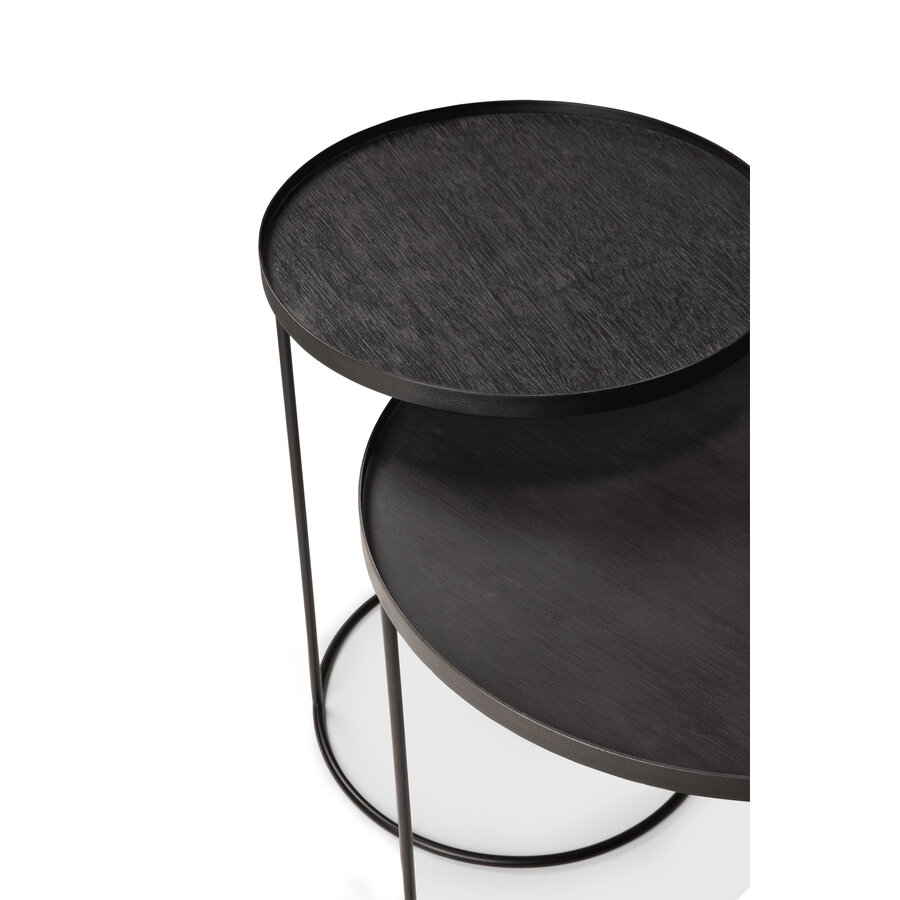 ENSEMBLE DE TABLES D'APPOINT TRAY - RONDES