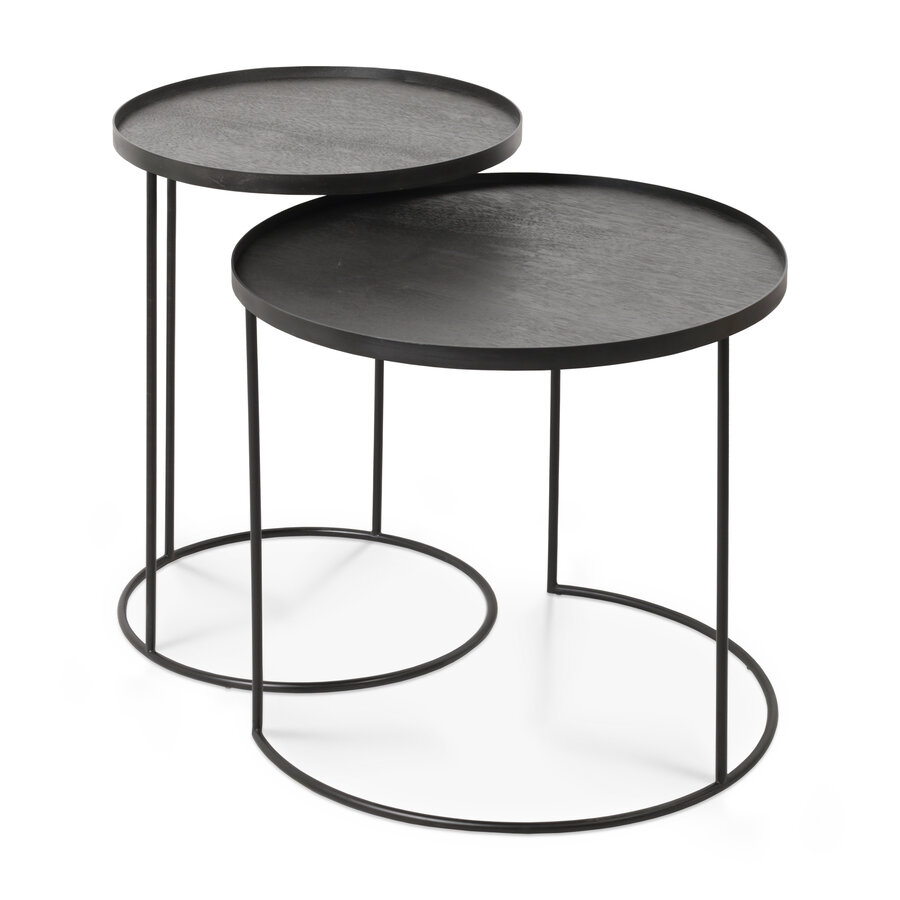 ENSEMBLE DE TABLES D'APPOINT TRAY - RONDES