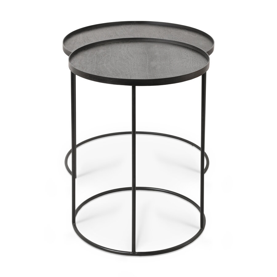 TRAY SIDE TABLES SET - ROUND