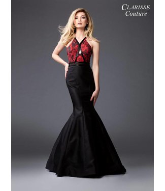 4947 Robe sirène à motifs floraux