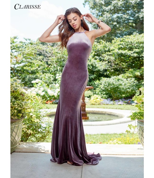 3468 Robe ajustée en velours