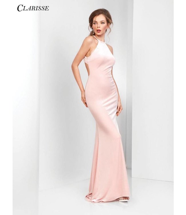 3468 Robe ajustée en velours