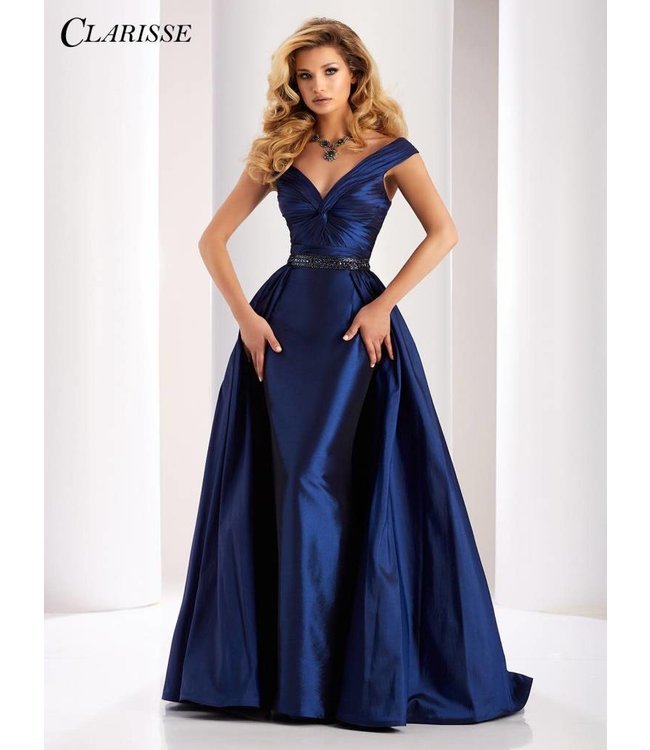 4862 Robe en A satinée