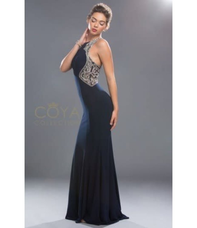 CL1806 Robe ajustée avec pierre