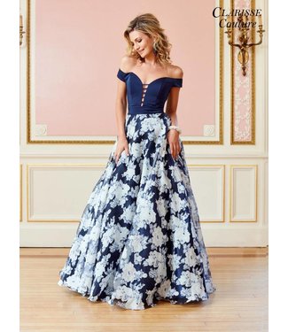 4966 Robe fleurie coupe en A
