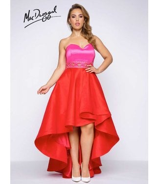 Mac Duggal 77159 Robe bustier courte à l'avant