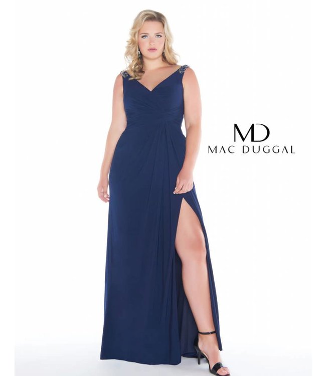 66388 Robe droite effet drappé