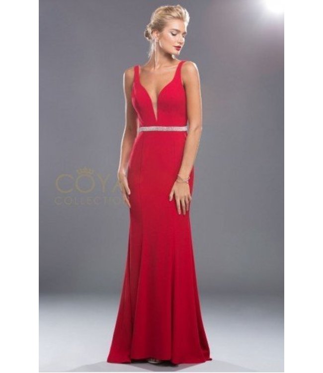 CL1795 Robe droite avec décolleté