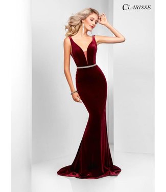3469 Robe ajustée en velour