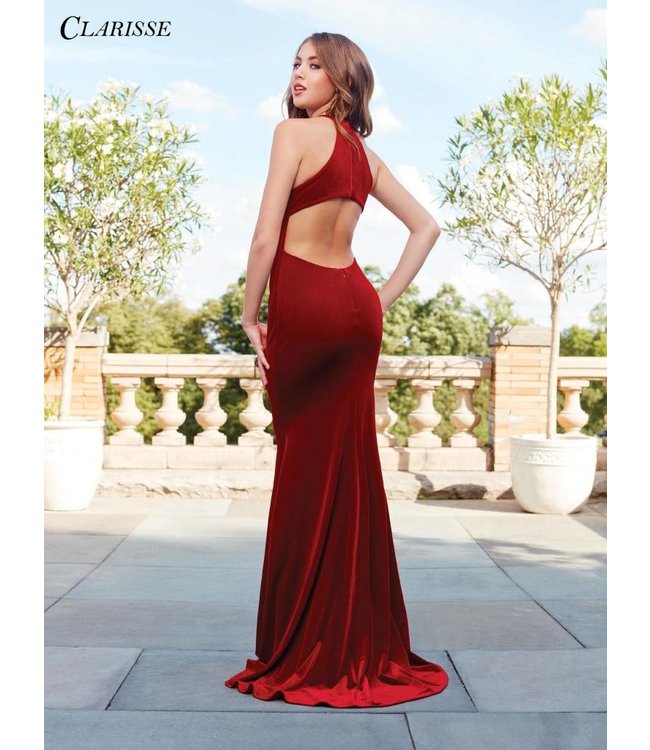 3468 Robe ajustée en velours