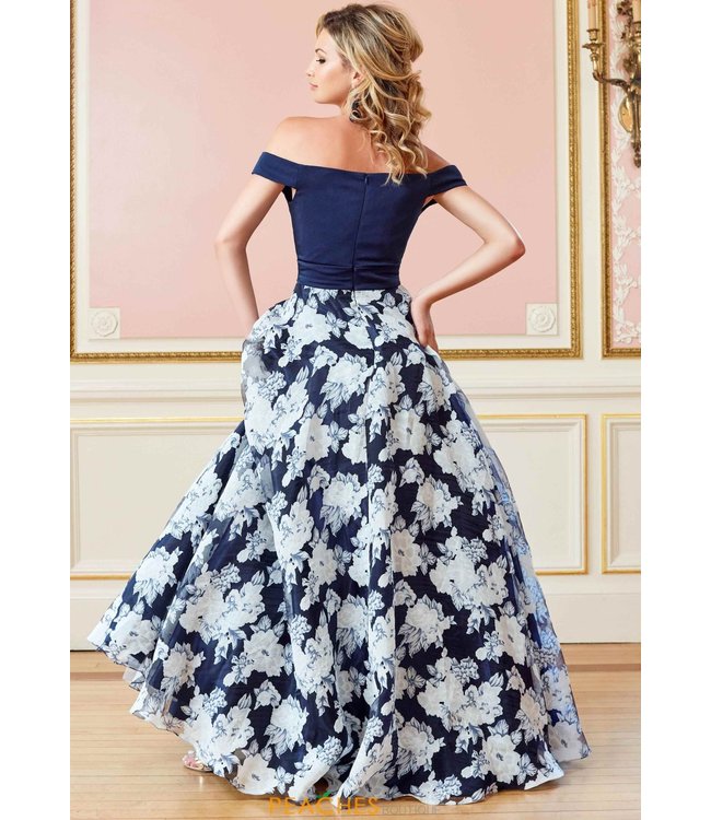 4966 Robe fleurie coupe en A