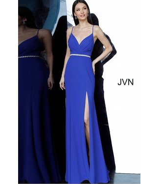 02713 Robe ajustée à ceinture perlée