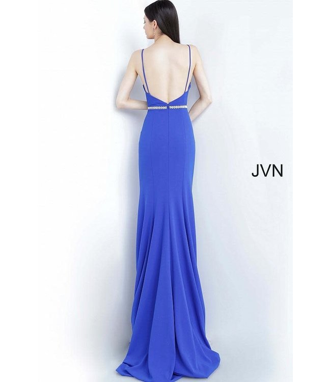 02713 Robe ajustée à ceinture perlée