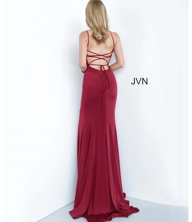 02071 Robe ajustée à dos lacé