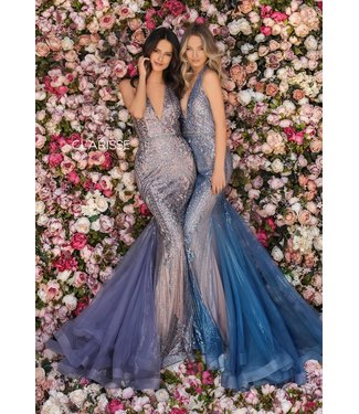 8128 Robe sirène décolleté
