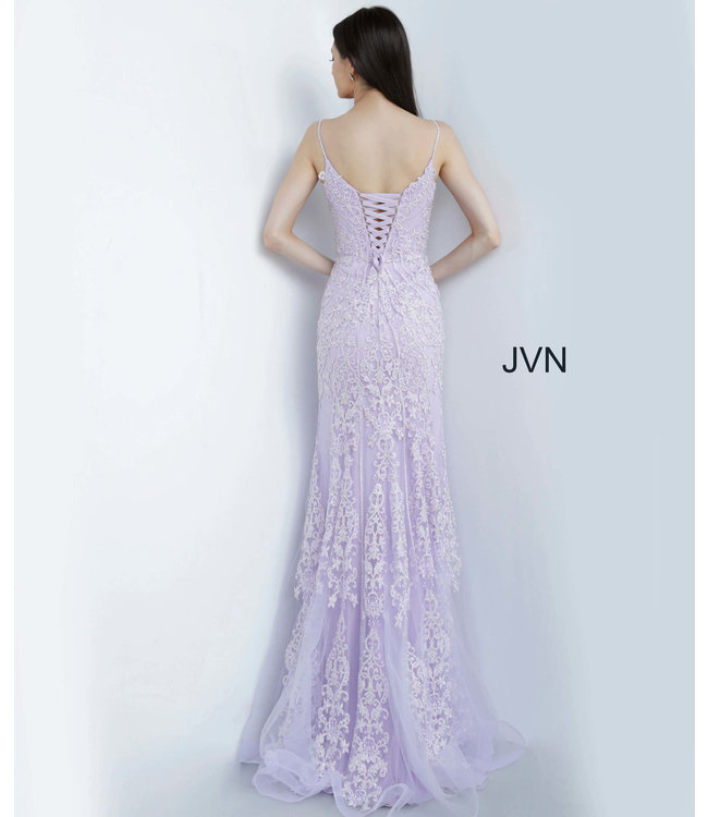 02012 Robe ajustée en dentelle