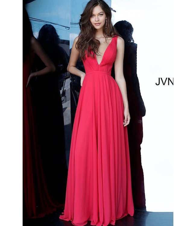 65014 Robe fluide à décolleté plongeant