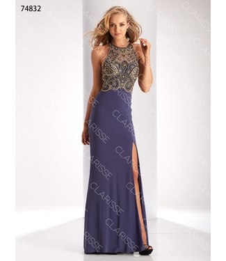 74832 Robe ajustée avec pierres