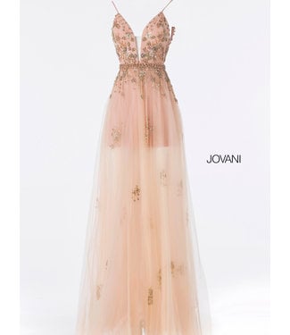 55621 Robe coupe en A à appliques florales