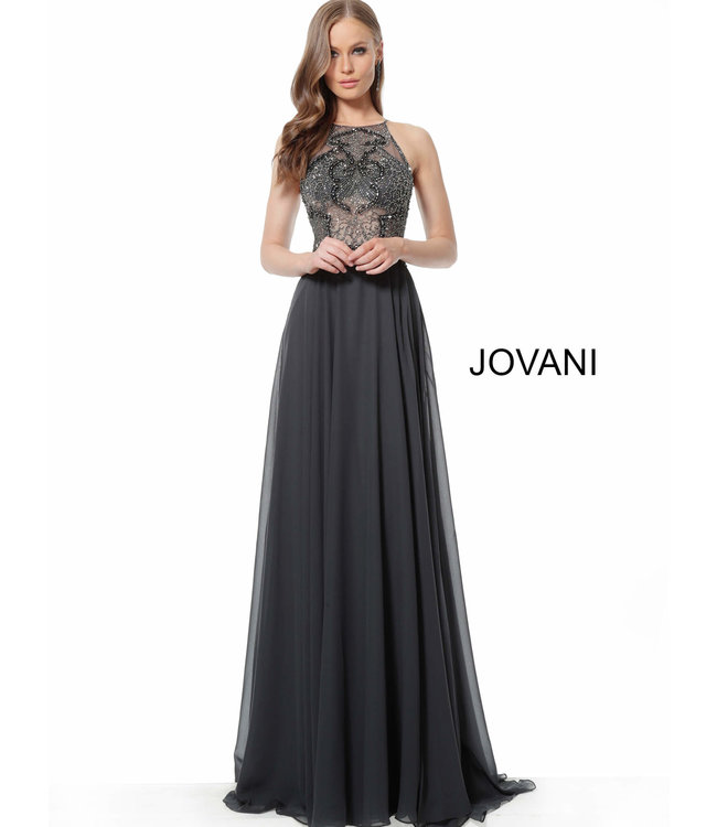 62391 Robe coupe en A à col montant