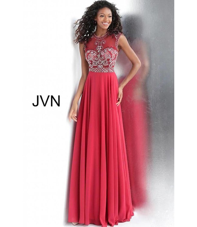 60451 Robe coupe en A perlée (taille plus)