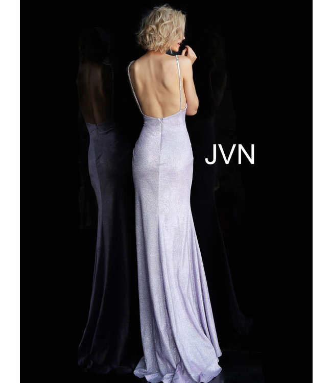 67102 Robe ajustée scintillante drapée