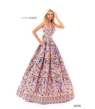 50290  Robe fleurie coupe A