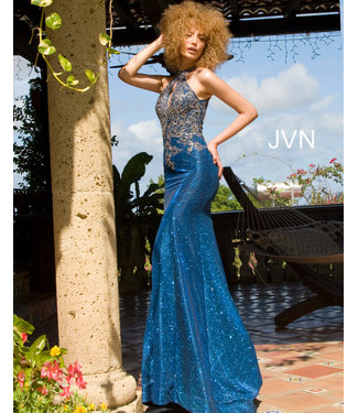 02746 Robe scintillante avec broderie or