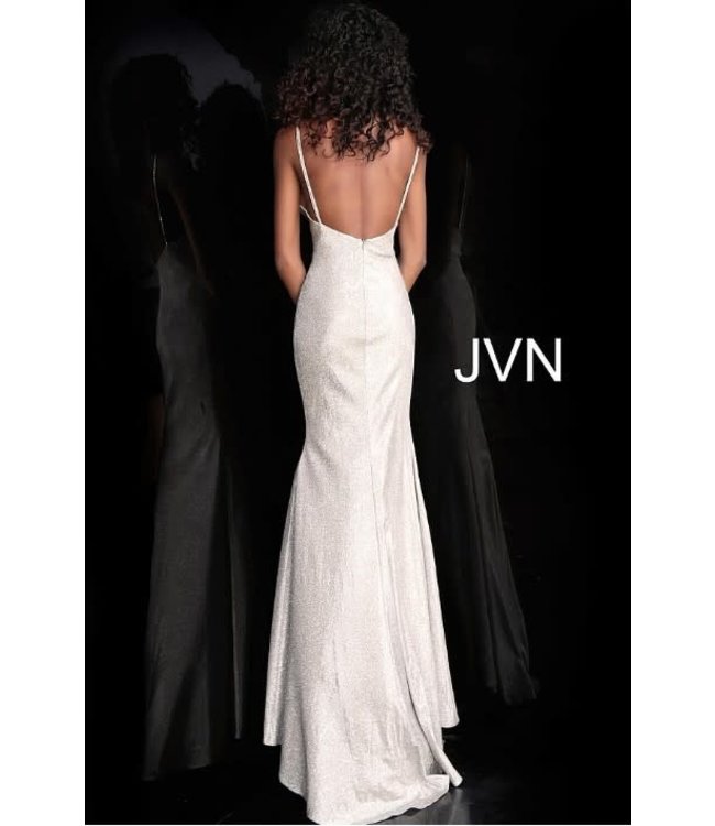 67102 Robe ajustée scintillante drapée