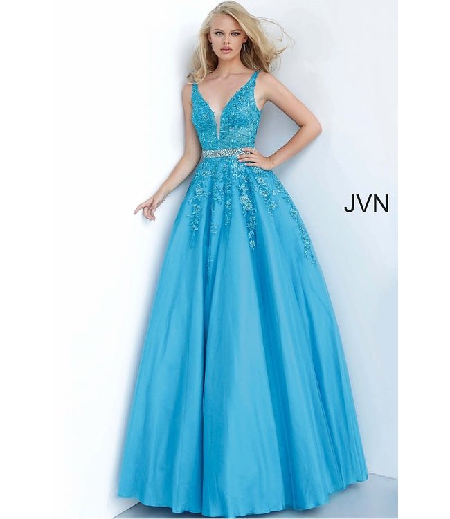 00925 Robe En A Avec Décolleté Navy