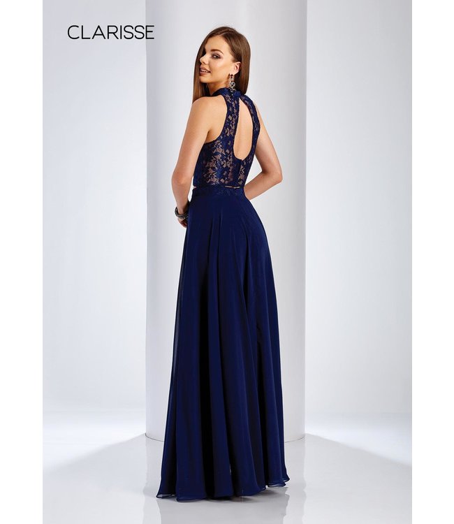 3427 Robe 2 pièces avec haut en dentelle