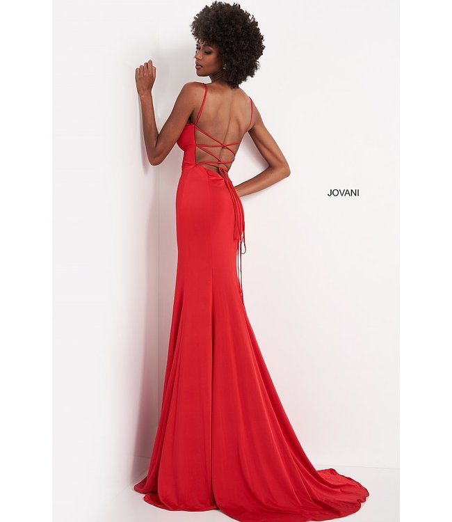 02071 Robe ajustée à dos lacé