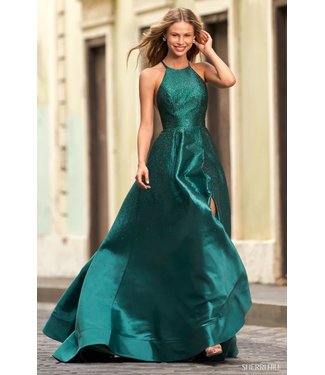 54422 Emerald Robe scintillante en A