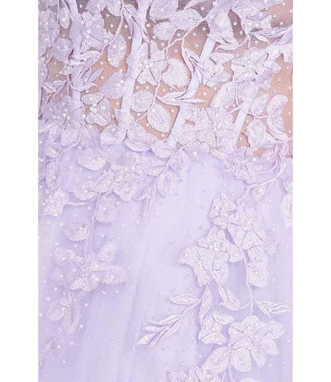 122009 Lilac Robe corset en A