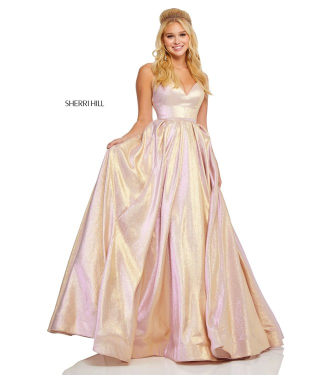 52755 Rose Gold Robe en A scintillante