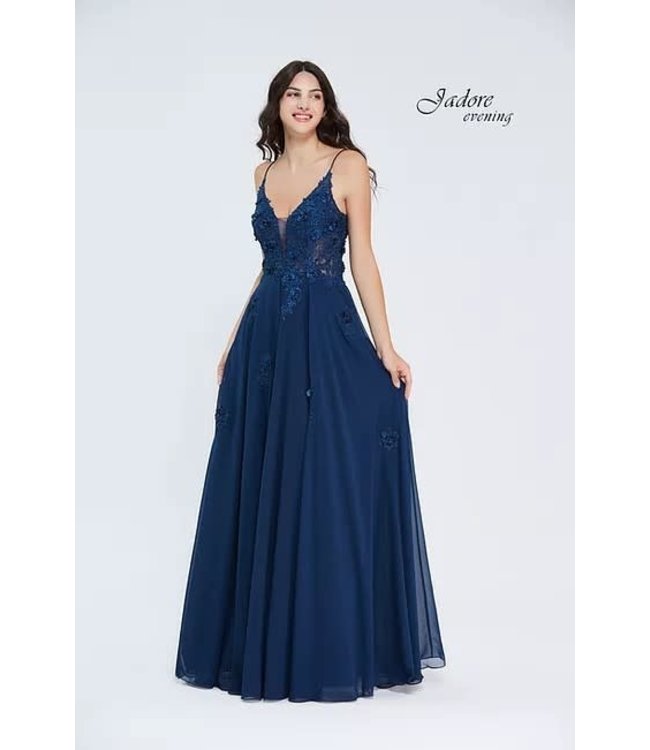 J20001 Midnight Robe fluide décolleté