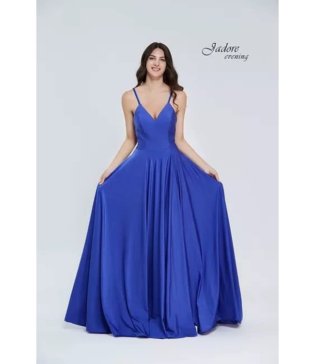 J20010 Robe Fluide Avec Fente Royal
