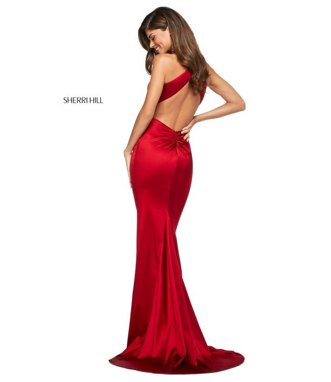 53392 Robe En Satin Rouge