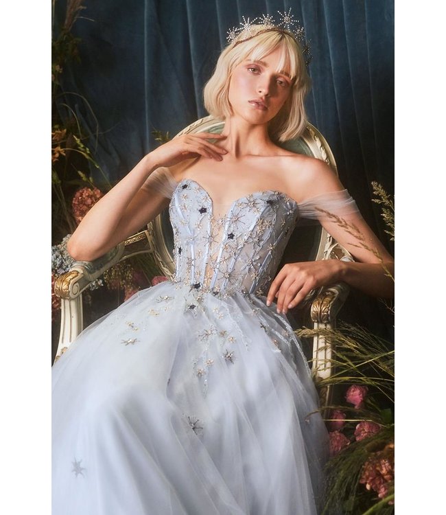 6280Paris Blue corset et jupe en A