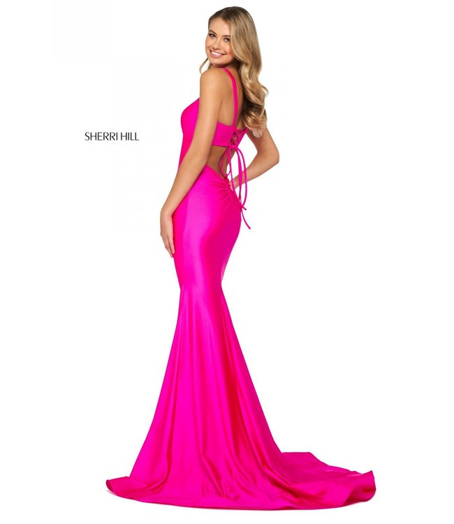 53906 Robe ajustée Fushia