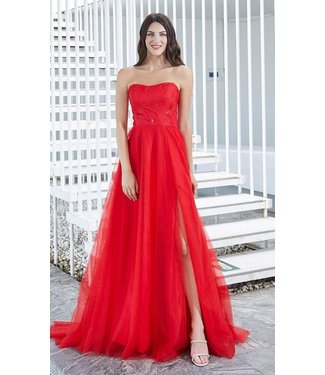 J20036 Red En A avec bustier