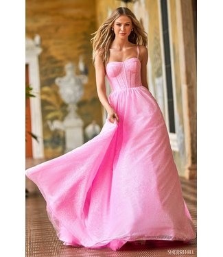 Sherri Hill 54961 Robe Corset En A Pink