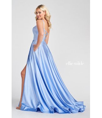 122015 Periwinkle Jupe en A satinée