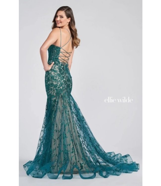 122032 Red Robe Sirène En Dentelle Rouge