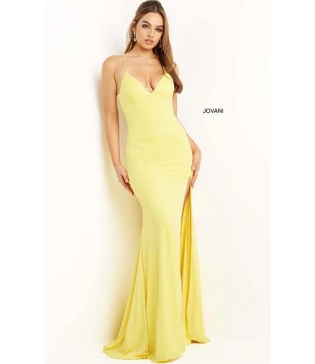 08153 Robe Jaune Brillante