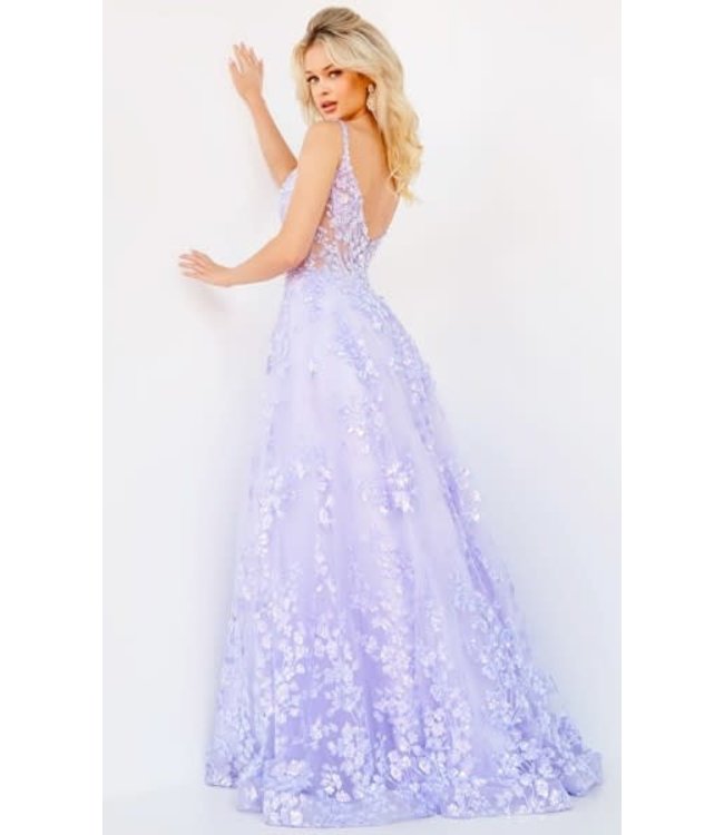 63170 Robe Lilas Corset brillante