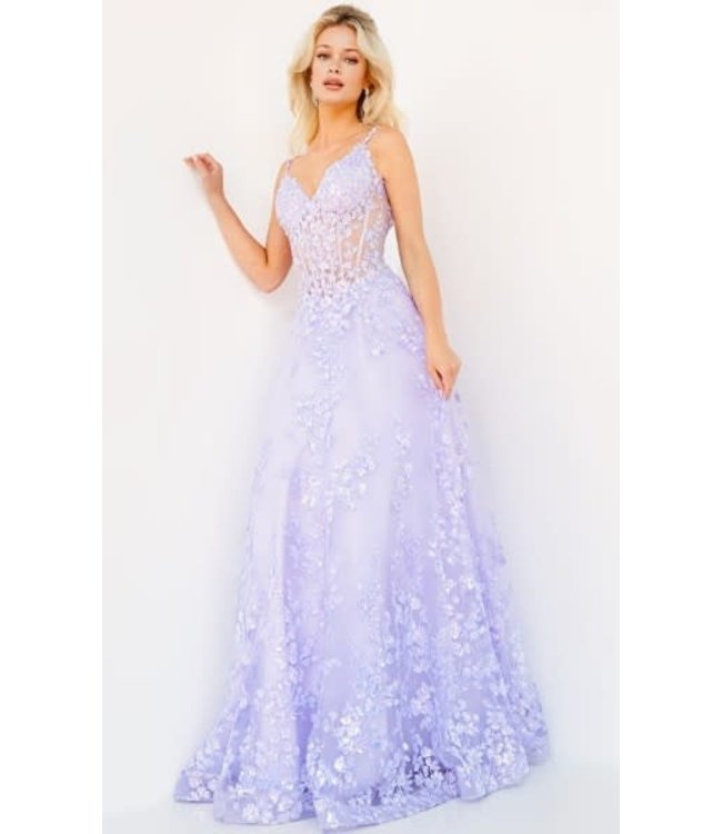 63170 Robe Lilas Corset brillante