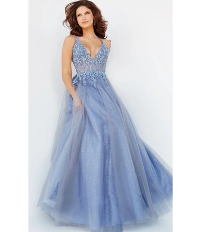 22546 Robe En A Bleu Cloud