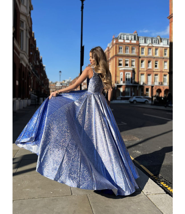 JX6005 Robe Brillante Violet